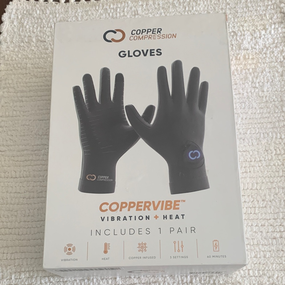 Black Vibration & Heat Gloves